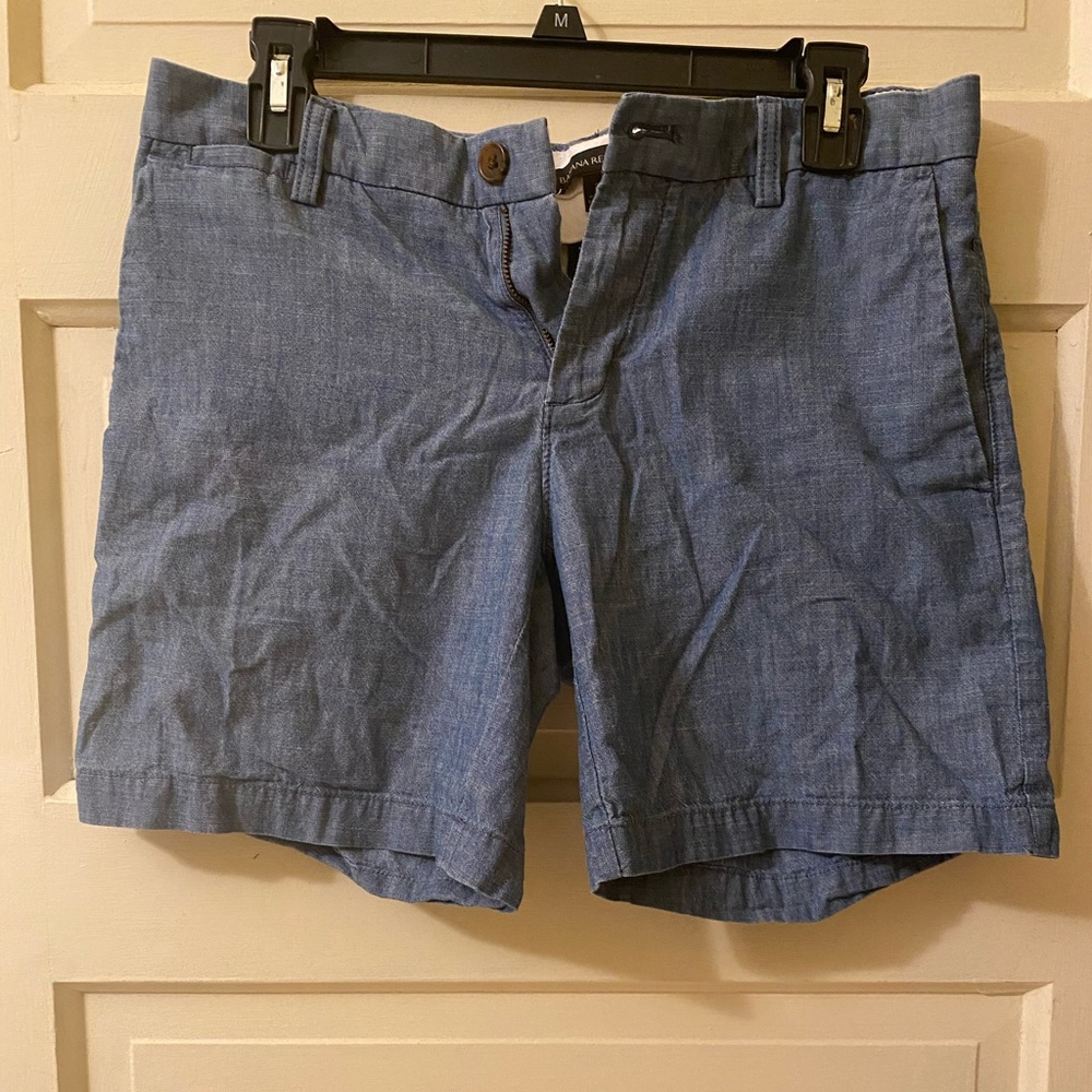 Chambray Long Banana Republic Shorts